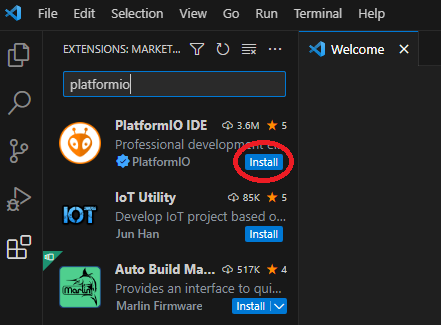 PlatformIO plugin